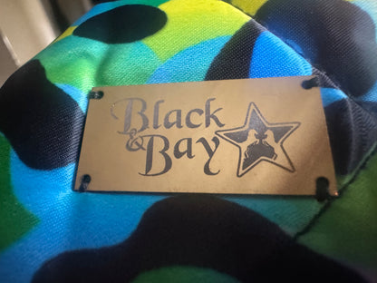 Black&Bay Leopard Print Rainbow Saddle Pad Set